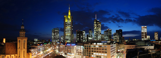 Panorama Frankfurt - obrazy, fototapety, plakaty