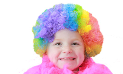 Fototapeta premium Petite fille clown
