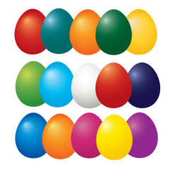 Easter eggs set vector