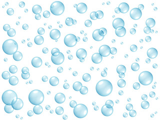 Blue bubbles background