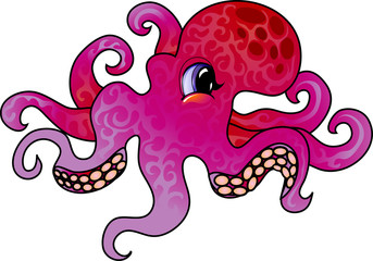 Cartoon octopus