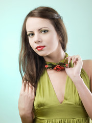 girl with poppy