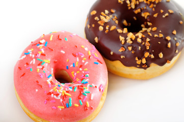 Close up donuts