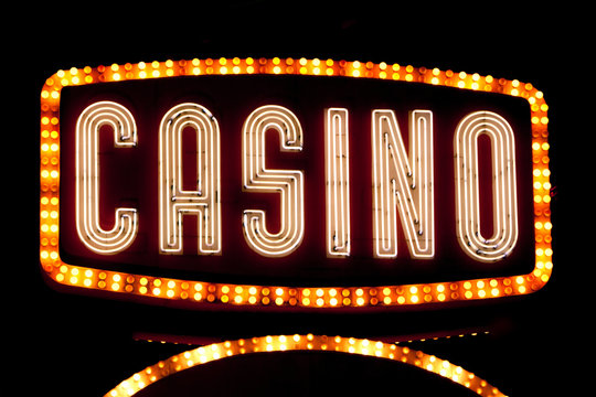 Casino neon sign