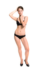 Girl posing in underwear