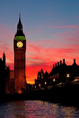 Fototapeta na wymiar London. Wieża zegarowa Big Ben.