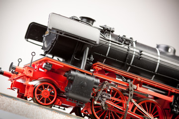 Fototapeta premium Old locomotive closeup