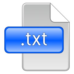 TXT-Dokument Icon - obrazy, fototapety, plakaty