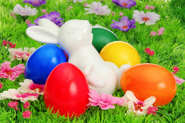 Ostereier auf Blumenwiese - easter eggs on flower meadow 42