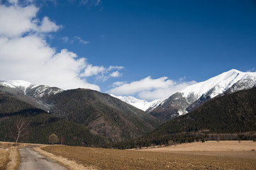 Fototapeta premium Road to mountains