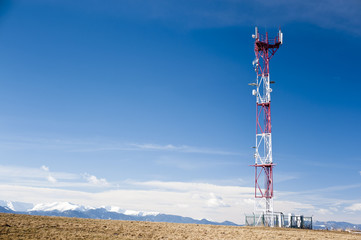 GSM tower in sunny day