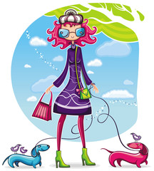 Spring shopping girl series 6