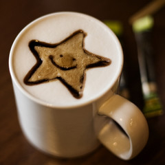 coffee with star