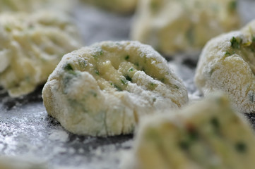 Gnocchi ready to cook