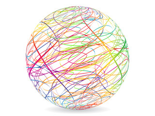 abstract multicolor ball