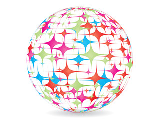 abstract multicolor ball