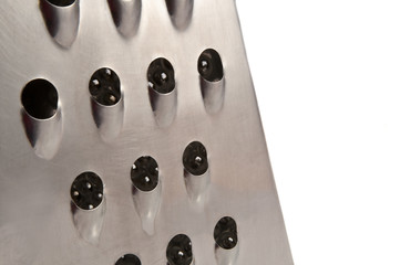 Stainless steel grater.