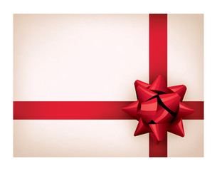 Present with red ribbon