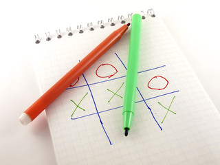 Noughts and crosses game (tit-tat-toe)