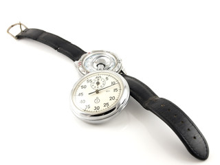 Wrist-watch and stop-watch