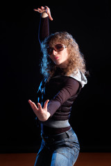 portrait of the pretty girl