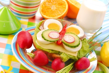 spring breakfast for child