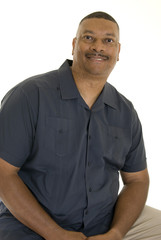 Smiling African American man