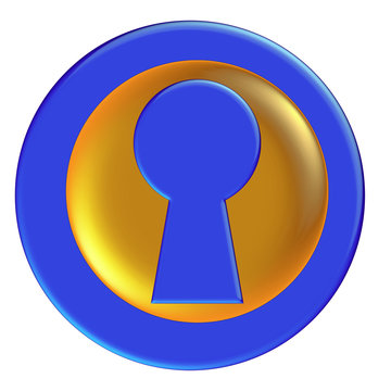 Blue glossy icon