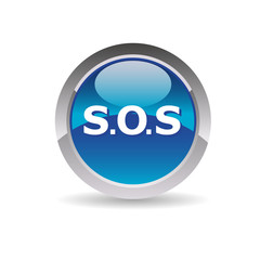 Icone sos, help, aide, assistance