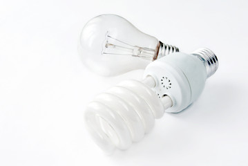 An energy-saving compact fluorescent light bulb