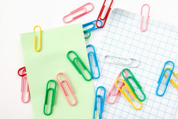 write note on it with paper clips