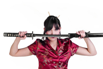 girl with katana