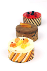 trio de desserts appétissants