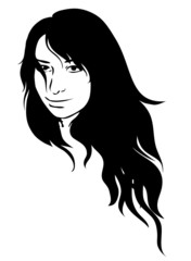 Beautiful female face