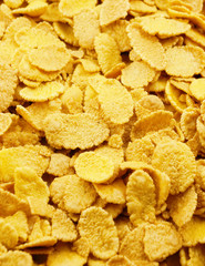 Corn flakes background