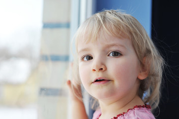 girl  by window