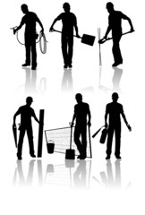 Isolated construction workers