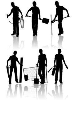 Isolated construction workers