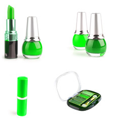 eyeshadow and nailpolish