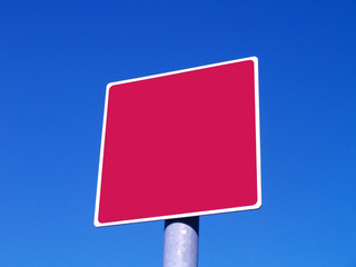 red sign