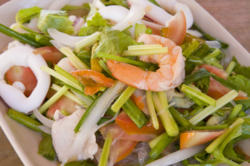 Thai seafood spicy salad.