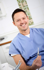 Dentist in Exam room