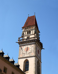 Fototapeta na wymiar Rathausturm in Passau