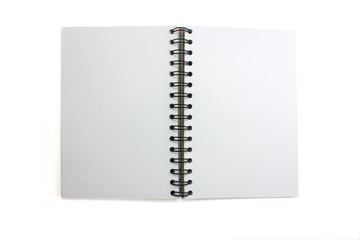 open blank sketchbook