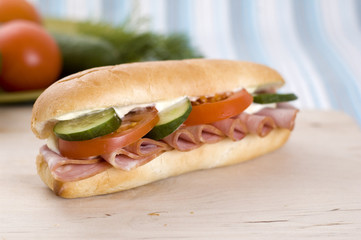 sandwich with ham