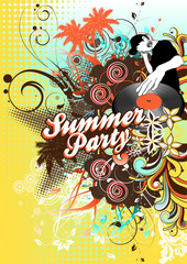 Partyflyer Vorlage Summer Party