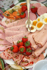 Wurstplatte - cold cuts board or platter