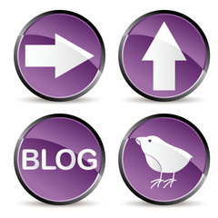 web site icons in purple tones