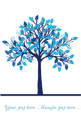 Obraz premium Blue tree