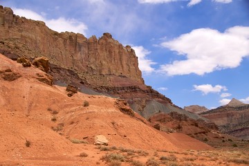 Red earth, blue sky, Capitol Reef National Park